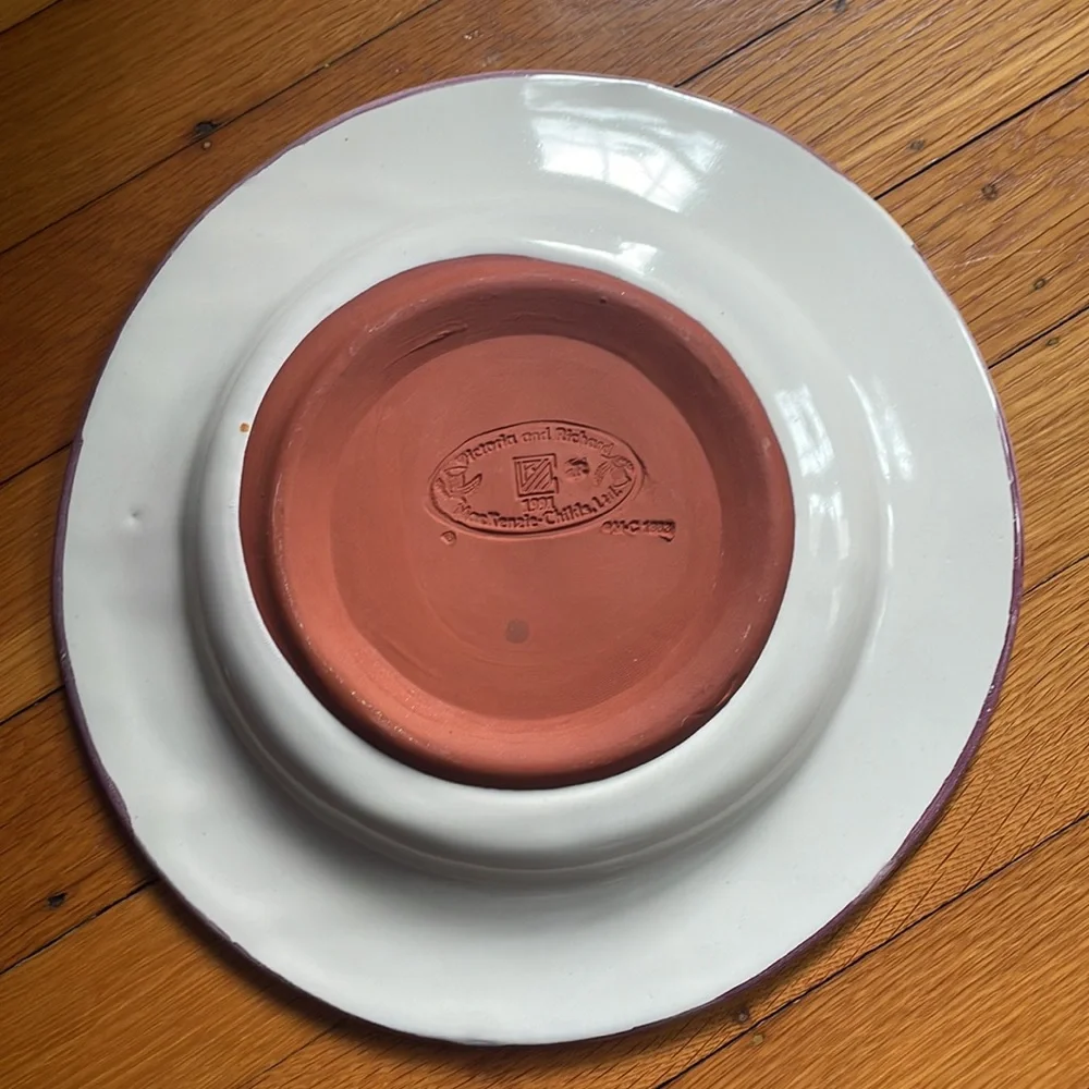 Vintage Victoria & Richard Mackenzie Childs soup plate, circa 1983 - Picture 4 of 5